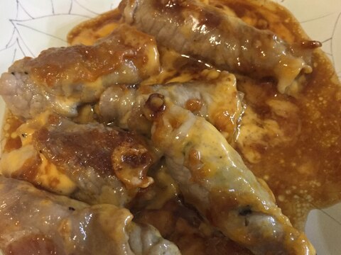 茨城県産豚肉のチーズのり巻き